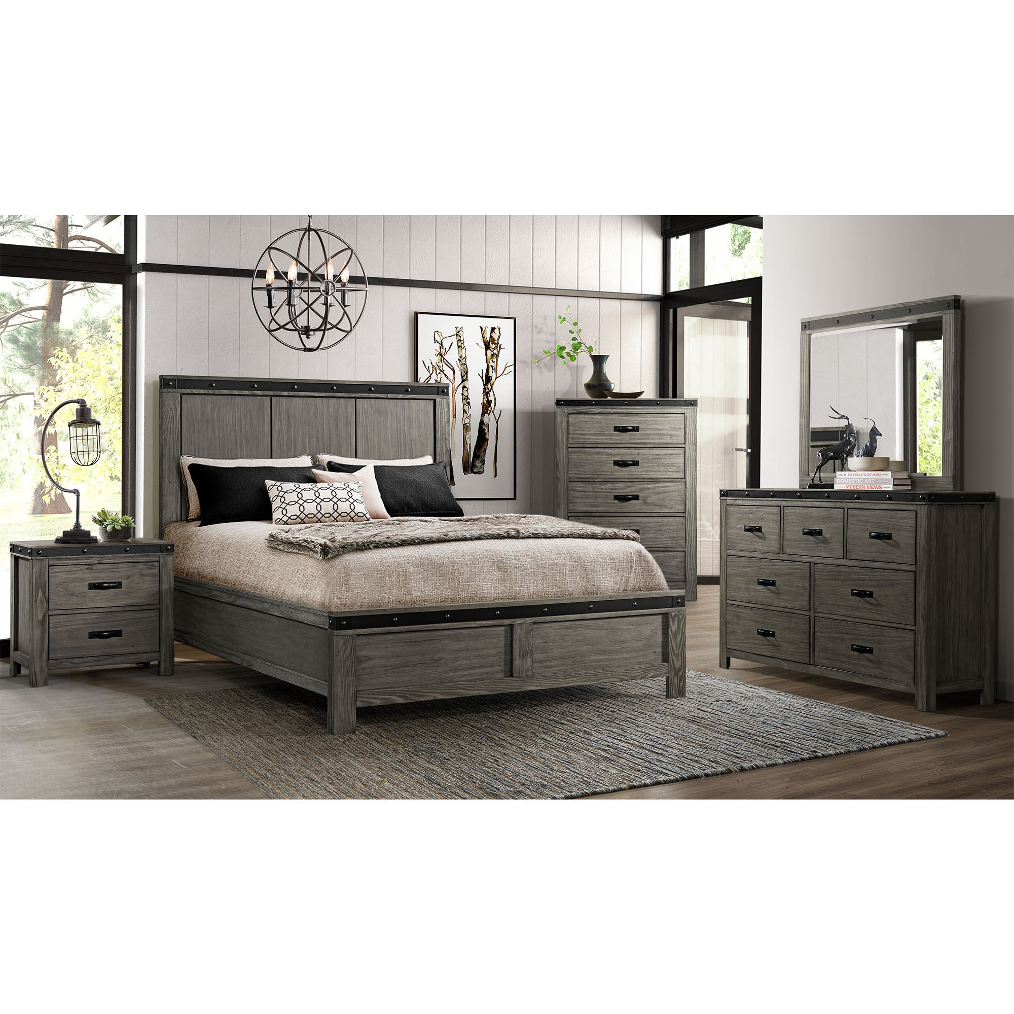 Elements International Wade Bedroom Set Wade Bedroom Set