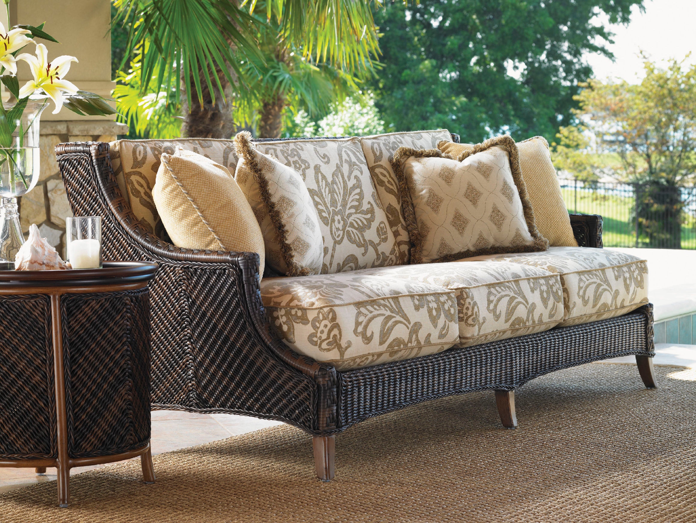 Tommy Bahama Outdoor Living Outdoor/Patio Sofa Shown with Cushion Set