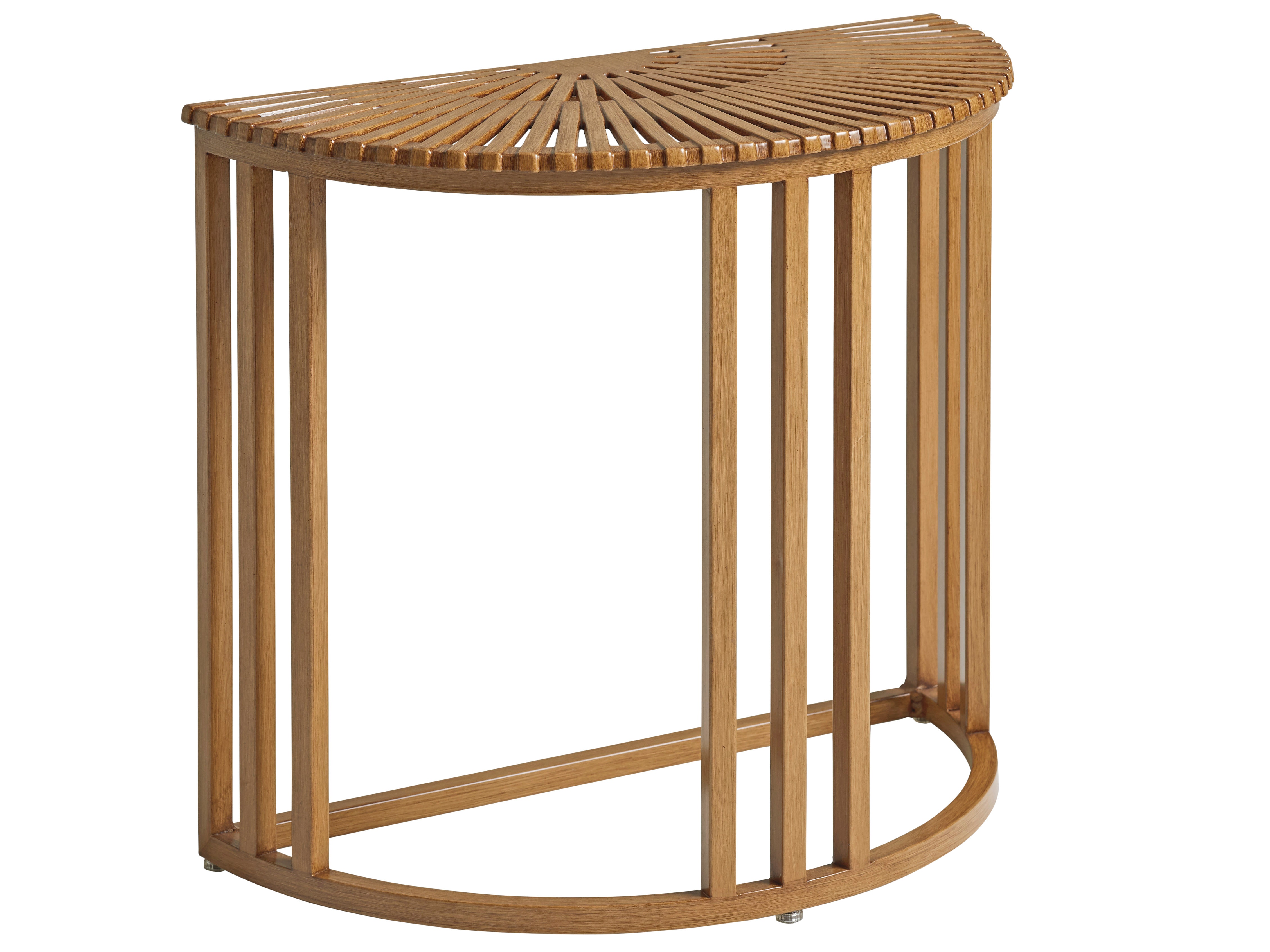 Tommy Bahama Outdoor Living Outdoor Patio Demilune End Table 3925 950 Bacons Furniture Port