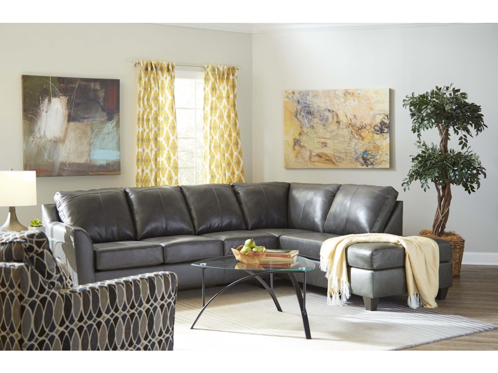 Lane Home Furnishings Living Room Sectional Soft Touch Fog 20299543H