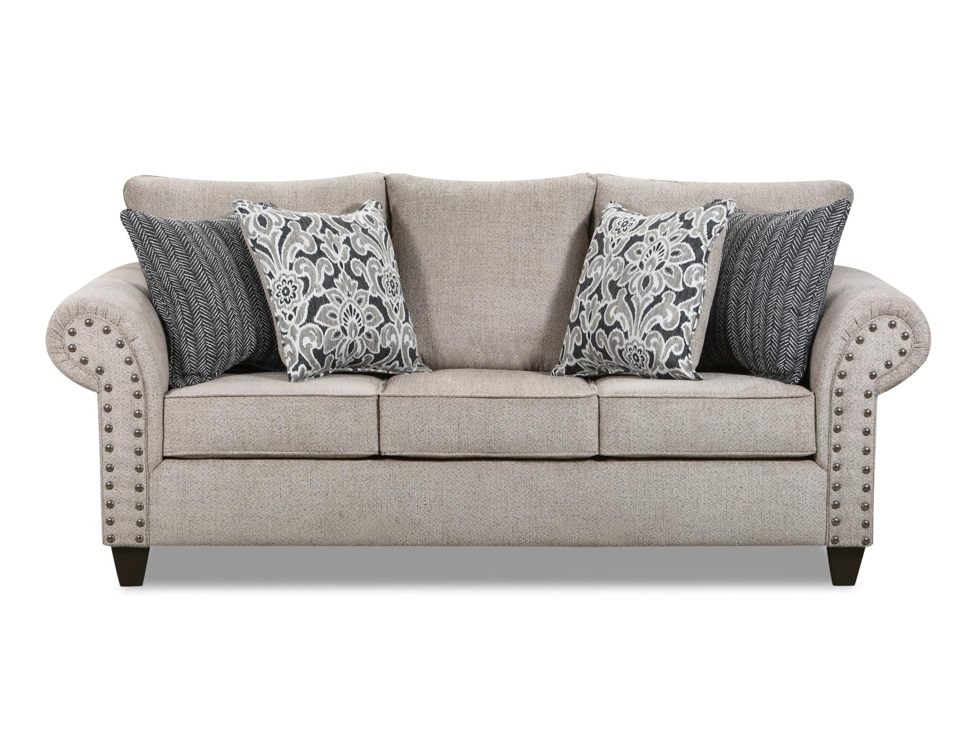 Lane Home Furnishings Living Room Sofa - Barringer Taupe/Ivory