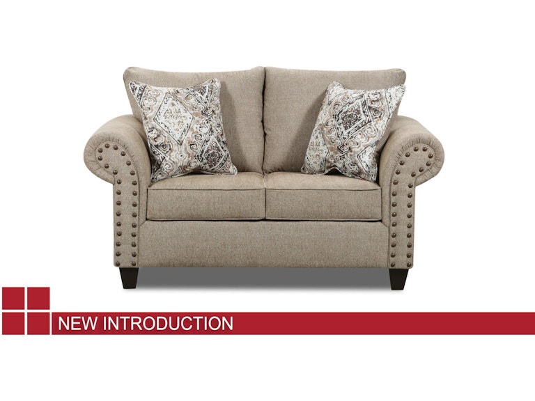 Lane Home Furnishings Living Room Sofa - Laruso Light Beige/Soren Zebra/Bryce Canyon