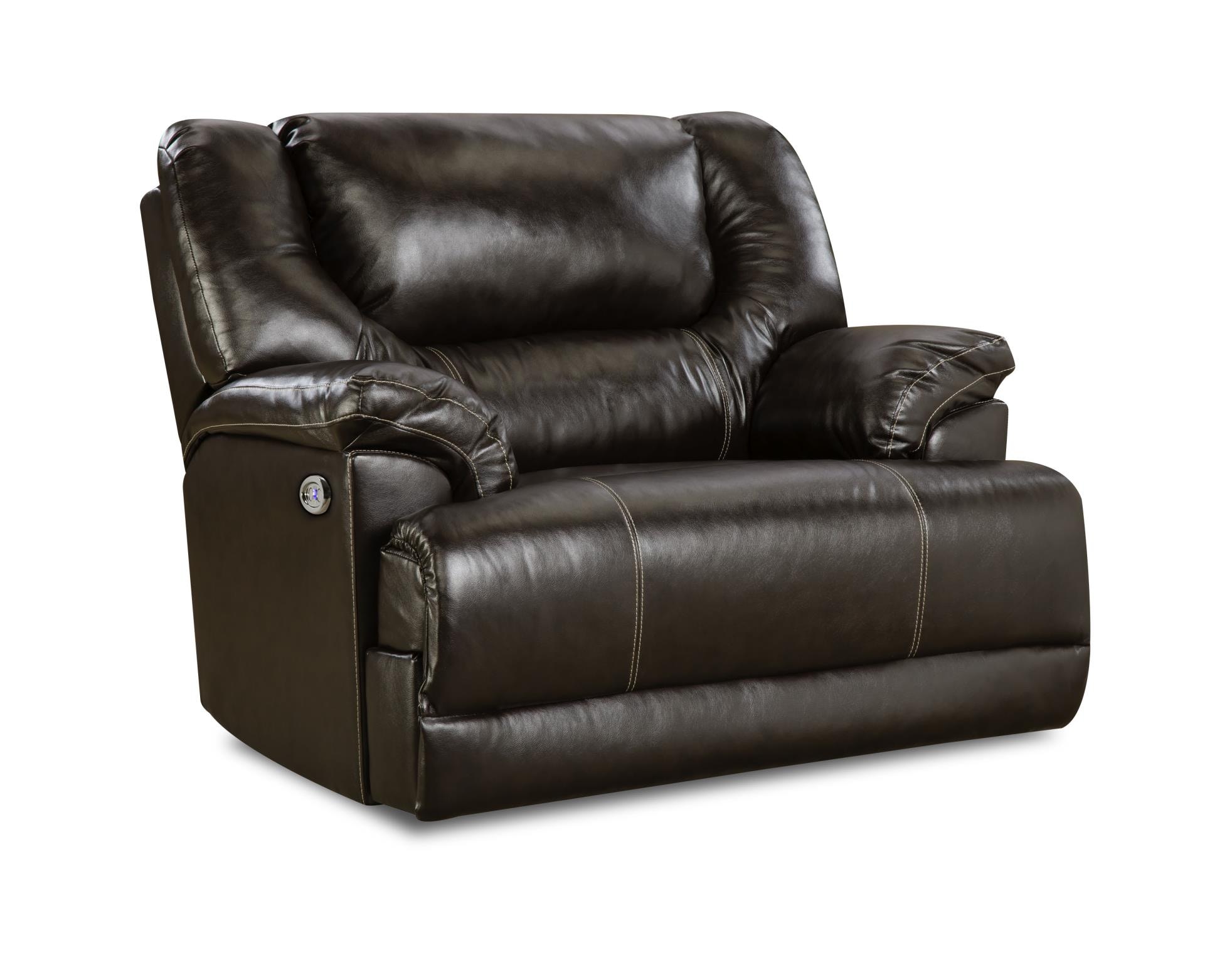 Lane power outlet cuddler recliner