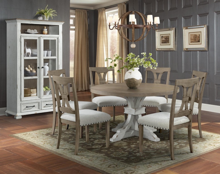 Lane Home Furnishings Dining Room Grand Round Dining Table Top 5053 63 T H Perkins Furniture