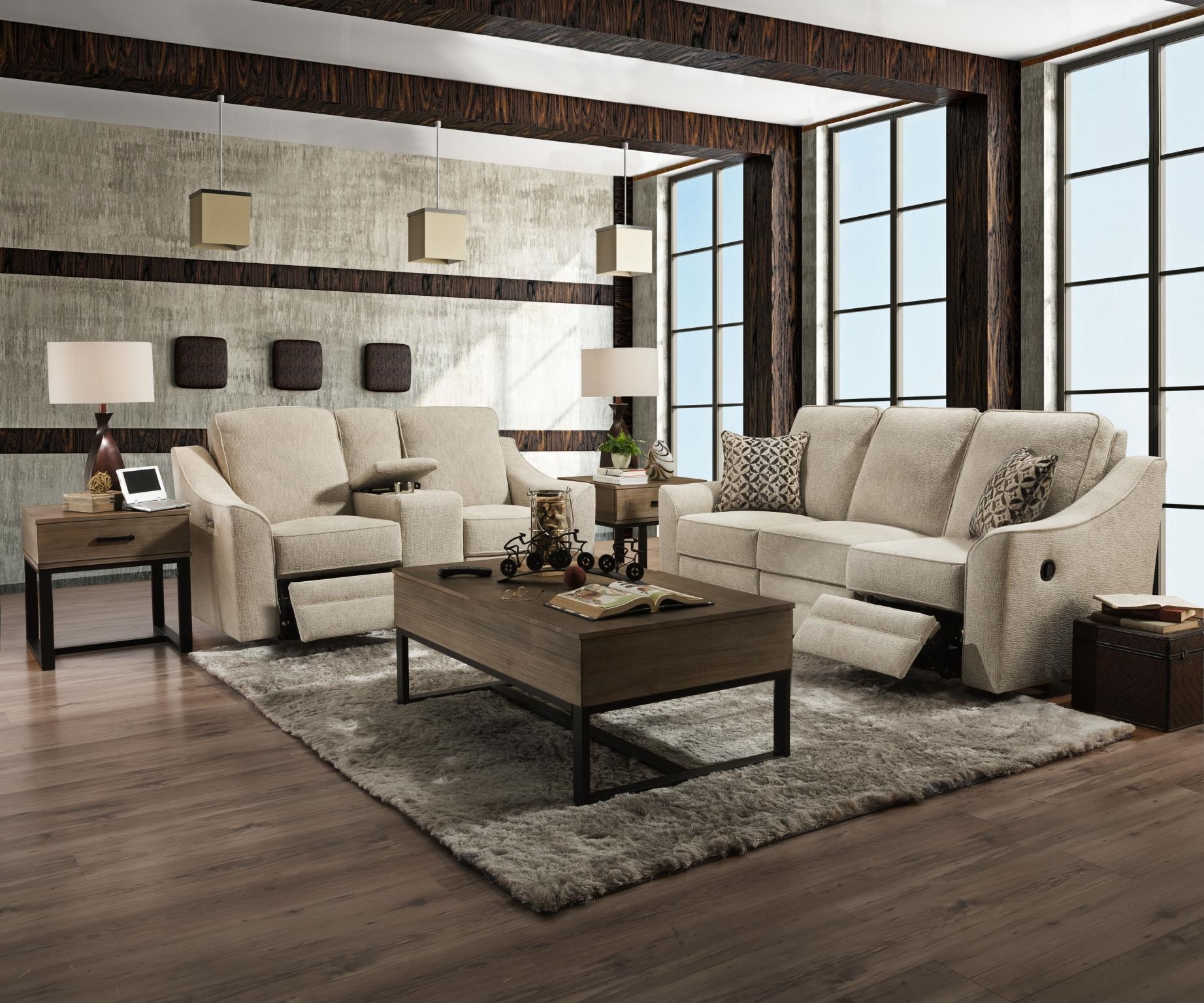 Lane Home Furnishings Living Room Double Motion Loveseat Tristen