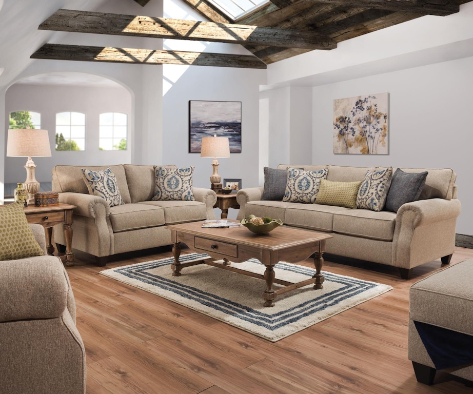 Lane Home Furnishings Living Room Chair 1/4 Nora Alabaster/Bumble