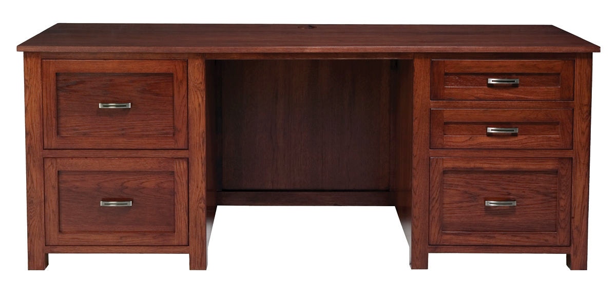 Abalone Home Office Sherwood Double Desk Aw7282 Penny Mustard