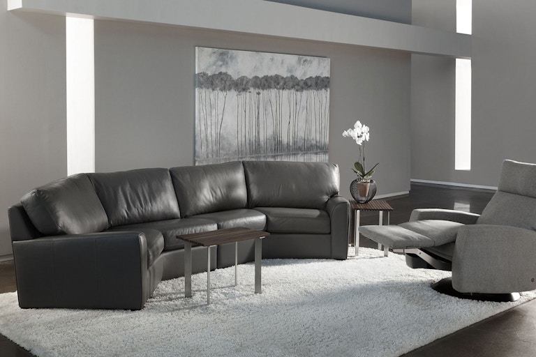 American Leather Living Room Kaden Conversational Sectional Kad