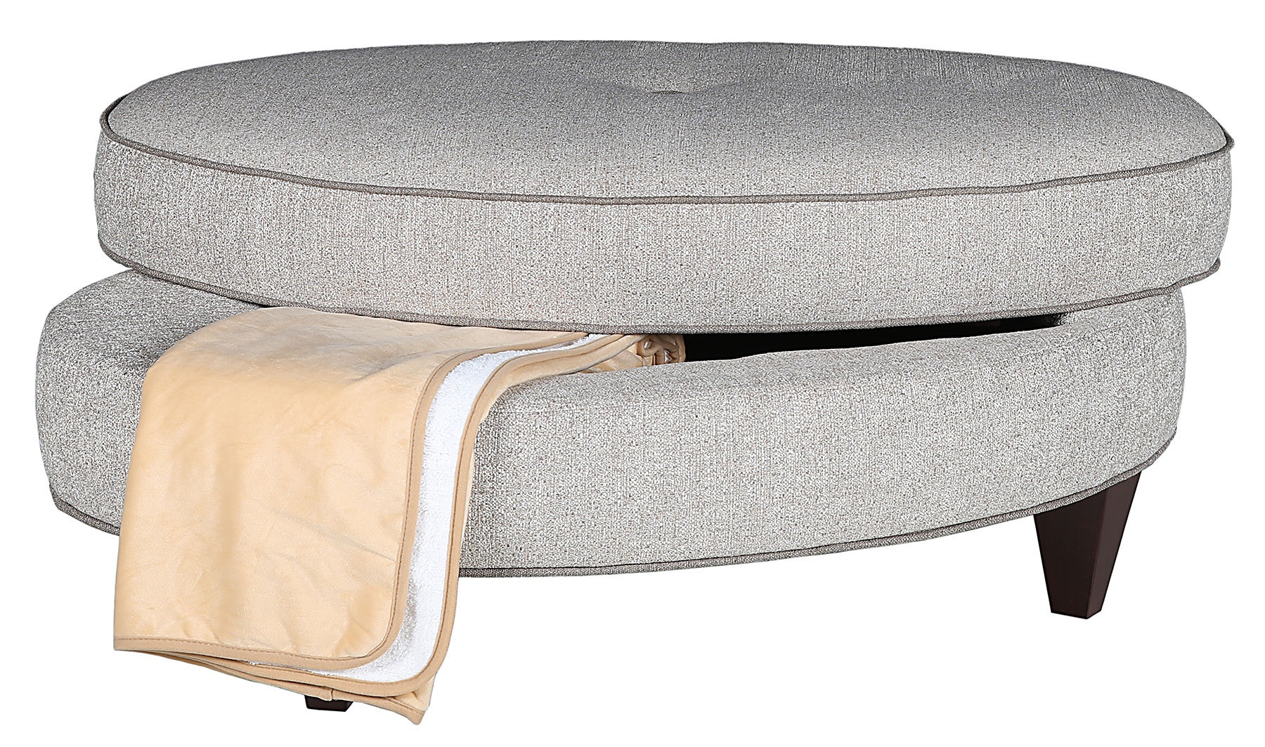 Marshfield Furniture Living Room Erin Oval Storage Ottoman MF196529