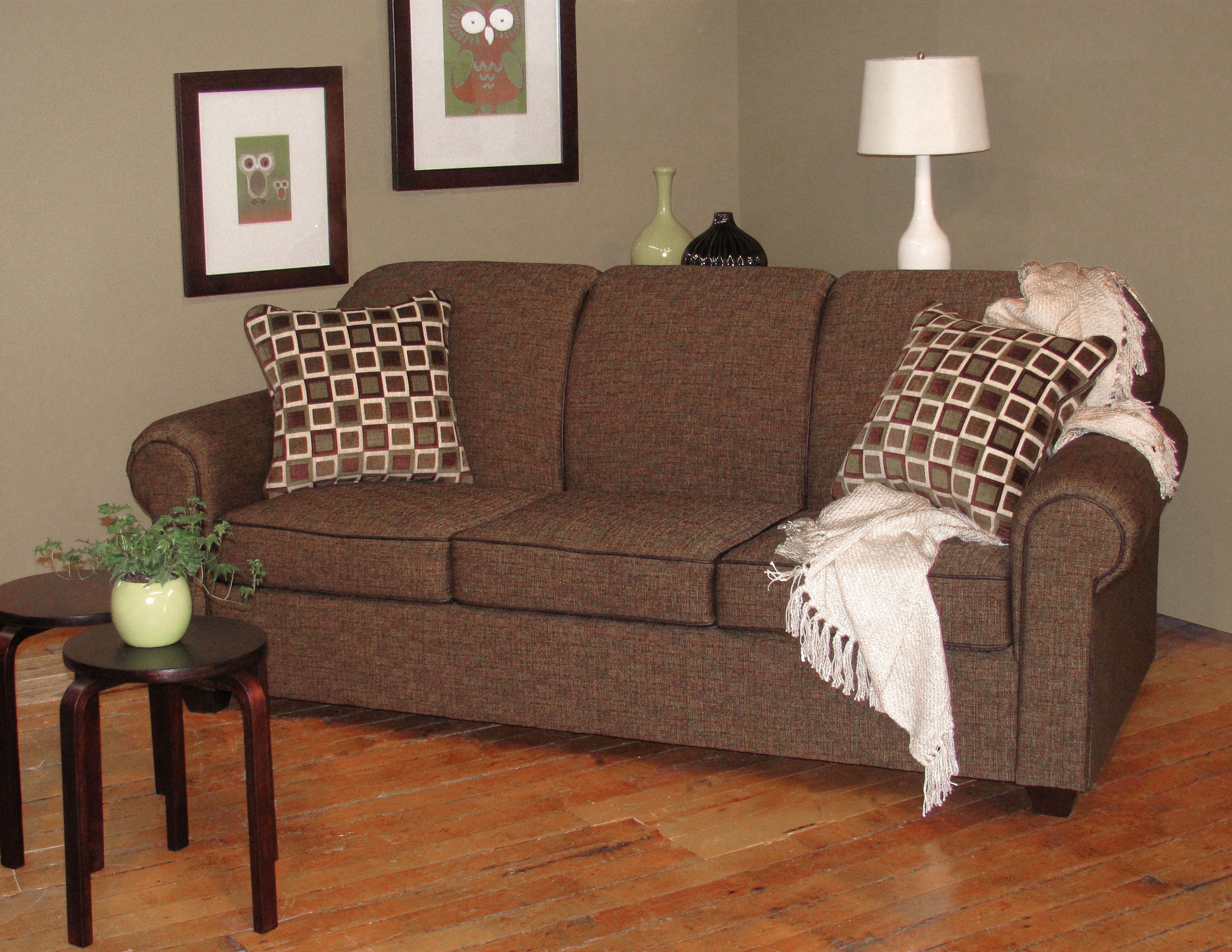 Marshfield Furniture Living Room McClain Sofa MF228103 Penny Mustard