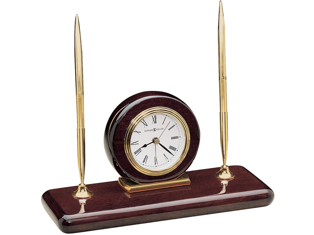Howard Miller Accessories Rosewood Desk Tabletop Clock 613588