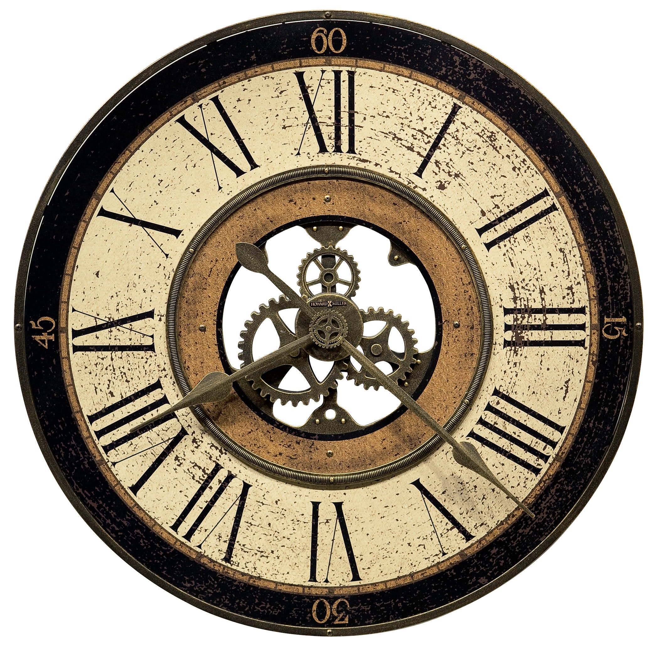 Howard Miller 625-542 Clocks Brass Works Wall Clock