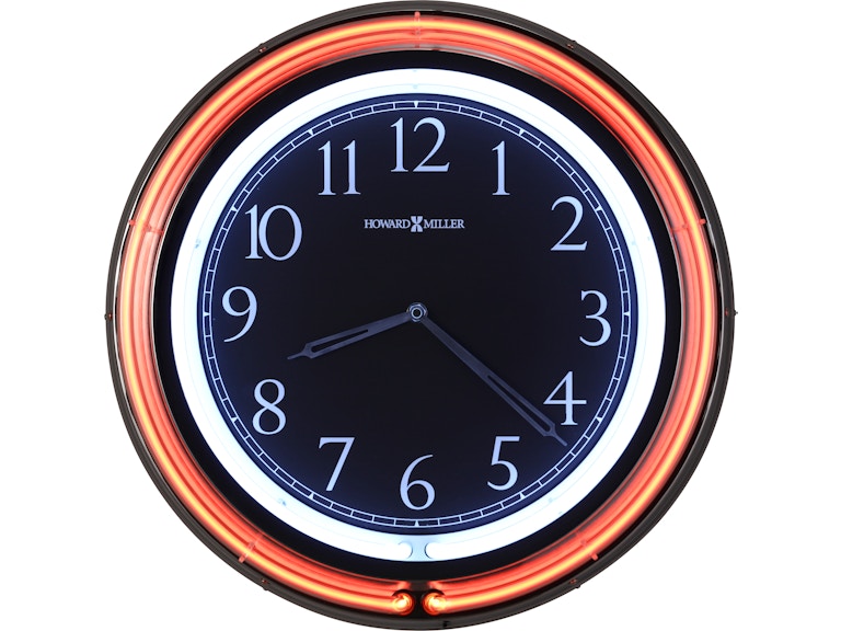 Howard Miller Accessories Galleria Neon Wall Clock 625751 - Fx Marcotte  Furniture - Lewiston, Me