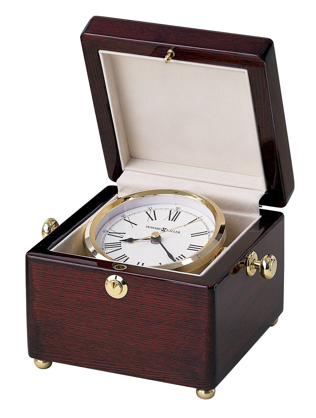 Howard Miller® Carlton Rosewood 2024 Hall Gold Table Clock