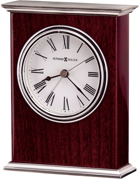 Howard Miller Weather And Maritime Coastal Analog Mahogany Quartz Tabletop  Clock in Brown/Polished Brass