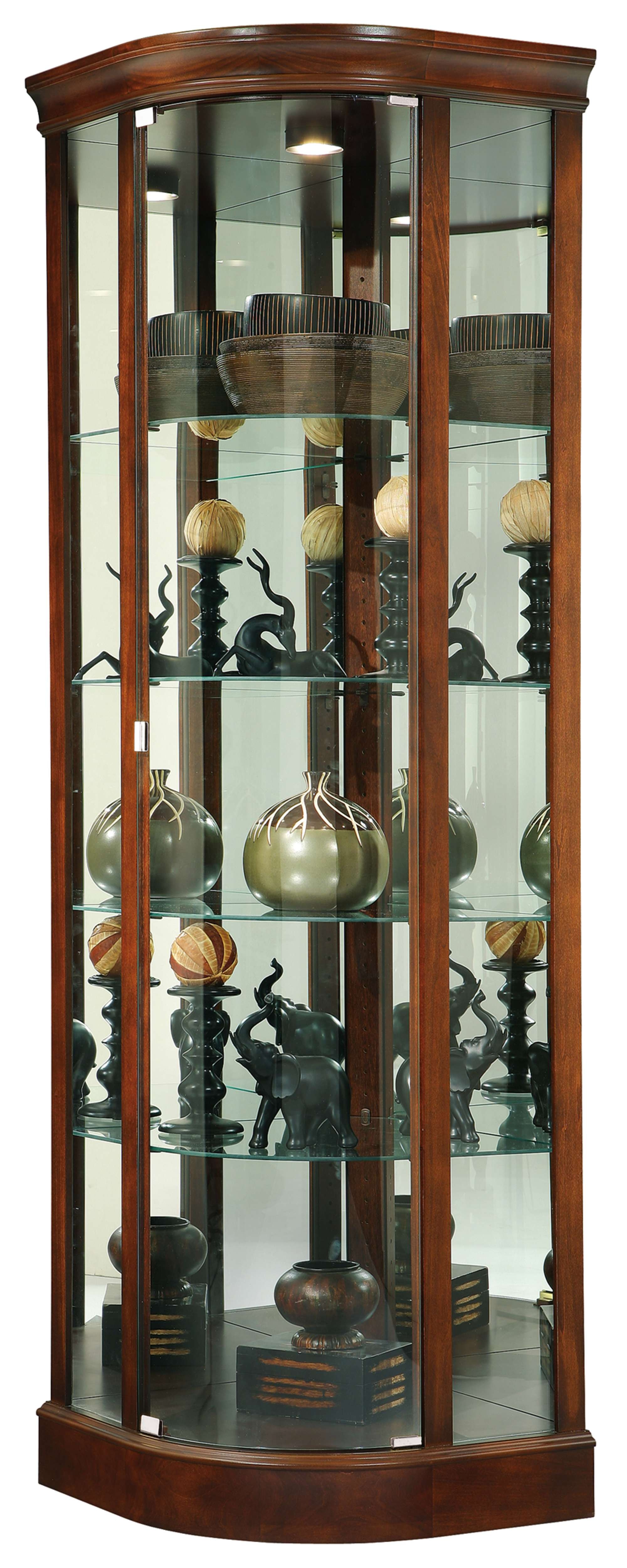 Howard Miller Living Room Marlowe Curio Cabinet 680529 Bartlett