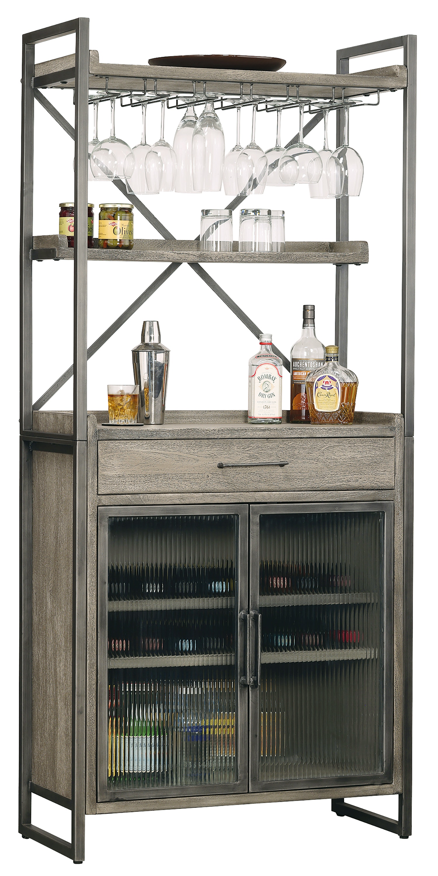 Bayside furnishings tall wine bar deals cabinet