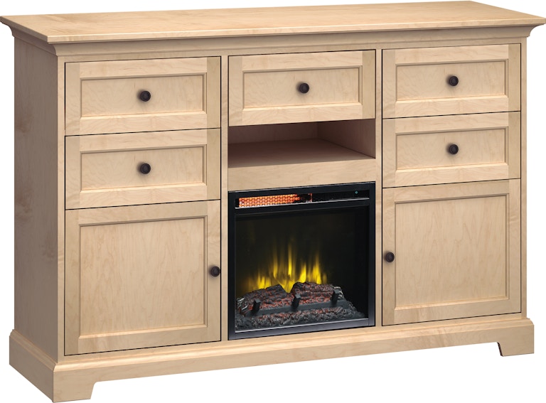 Howard Miller Home Storage Solutions 63" Wide/41" Extra Tall Fireplace Console FT63E