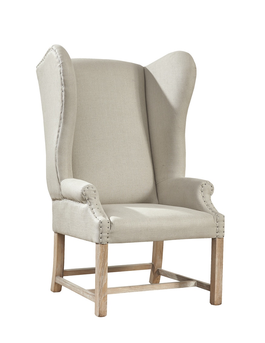 Furniture Classics Living Room Grand Linen Wingback Chair 20 352 Hickory Furniture Mart