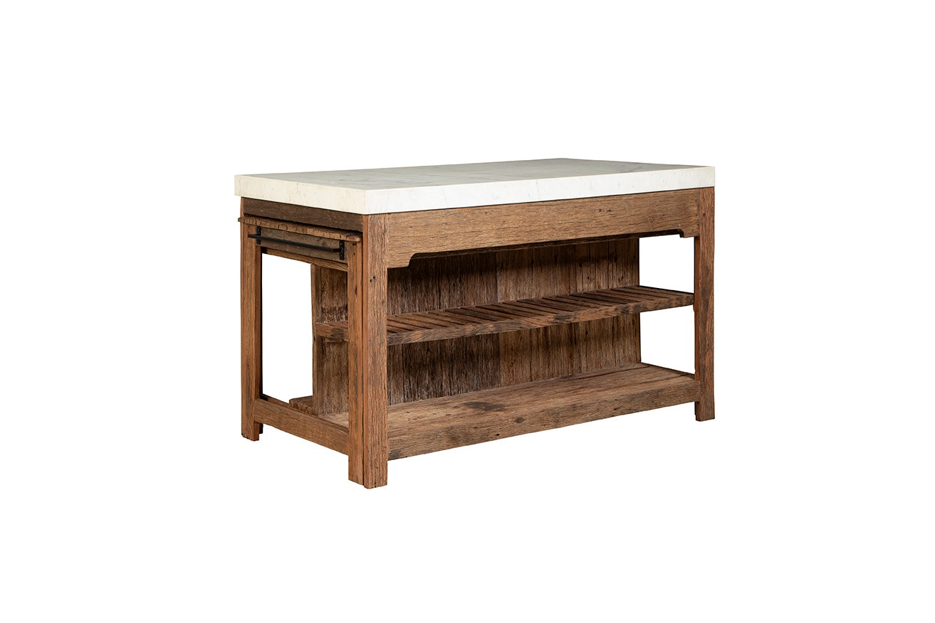 Rustic island bench discount