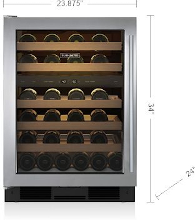 Sub-Zero Kitchen Appliances 24 Undercounter Wine Storage UW24STHRH -  Cricket's Home Furnishings