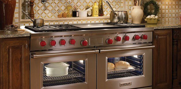 Wolf Kitchen Appliances 60 RANGE w/DOUBLE GRIDDLE DF606CG - Cricket's Home  Furnishings