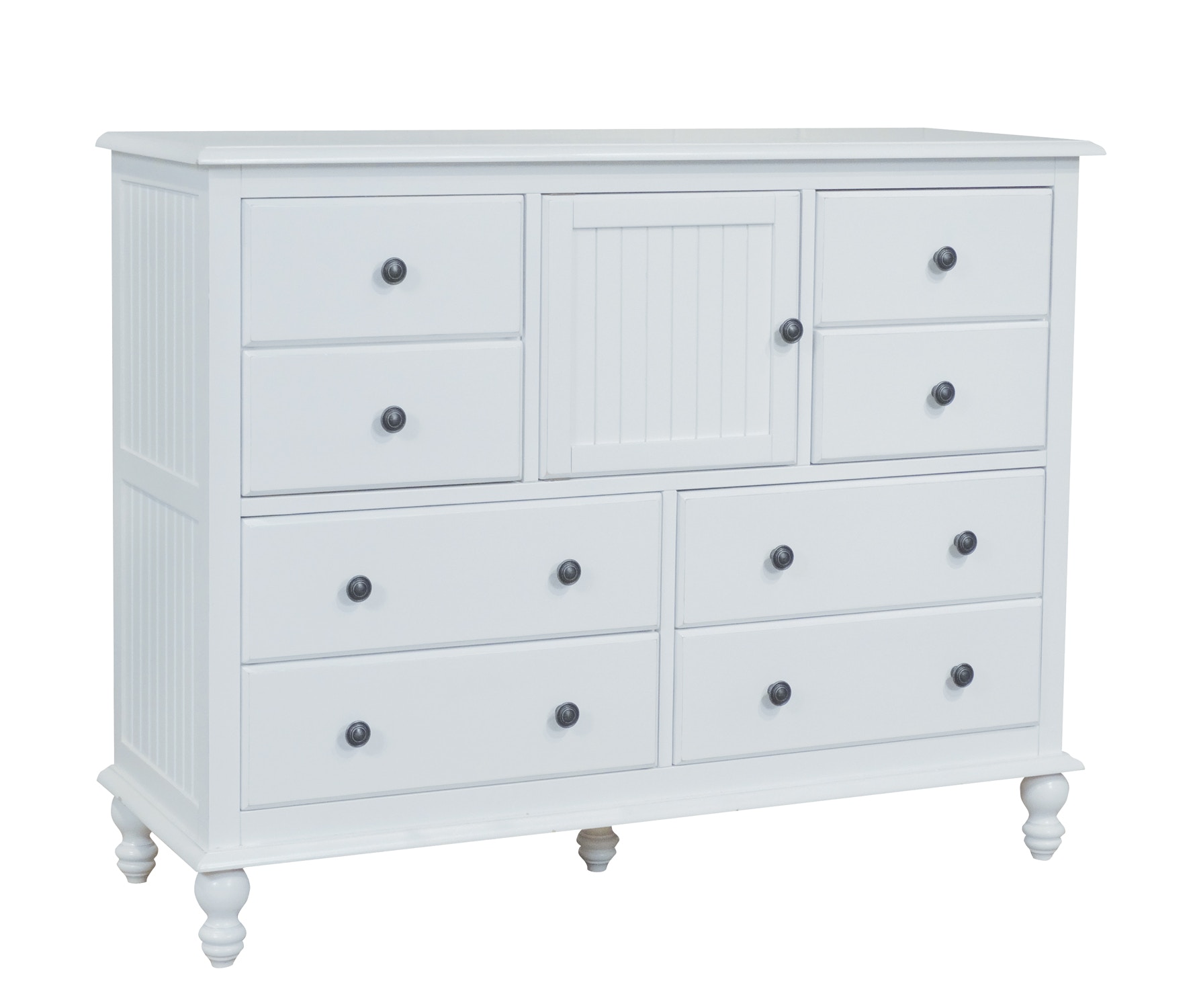 John Thomas Bedroom 8Drawer / 1Door Dresser in Beach White BD072038