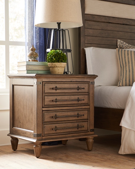 John Thomas Bedroom Nightstand Rustic Finish Solid Wood Bd40 9002 Woodworks Home Furnishings