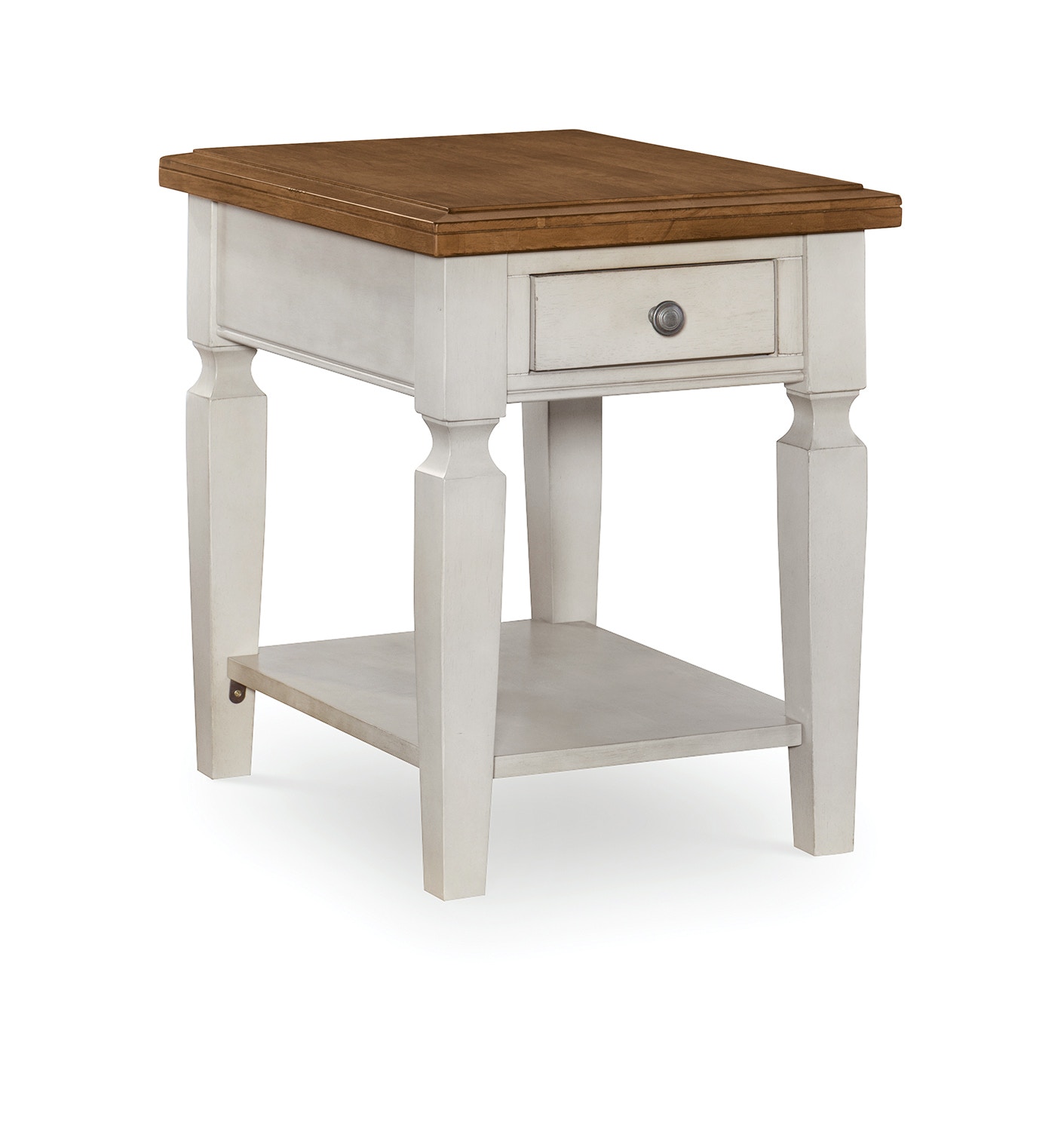 John Thomas Living Room End Table in Hickory & Shell OT7915E Carol House Furniture Maryland