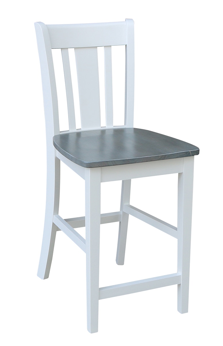  San Remo Stool in White Grey S05-102B