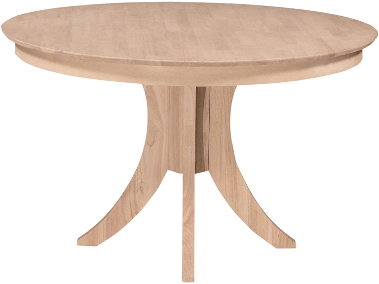 John Thomas Dining Room Sienna 48 Round Table Unfinished T