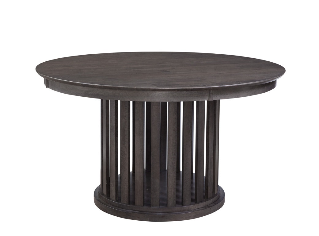 John Thomas SoMa   Alta Table Top and Base in Coal T145-48T_T145-32B