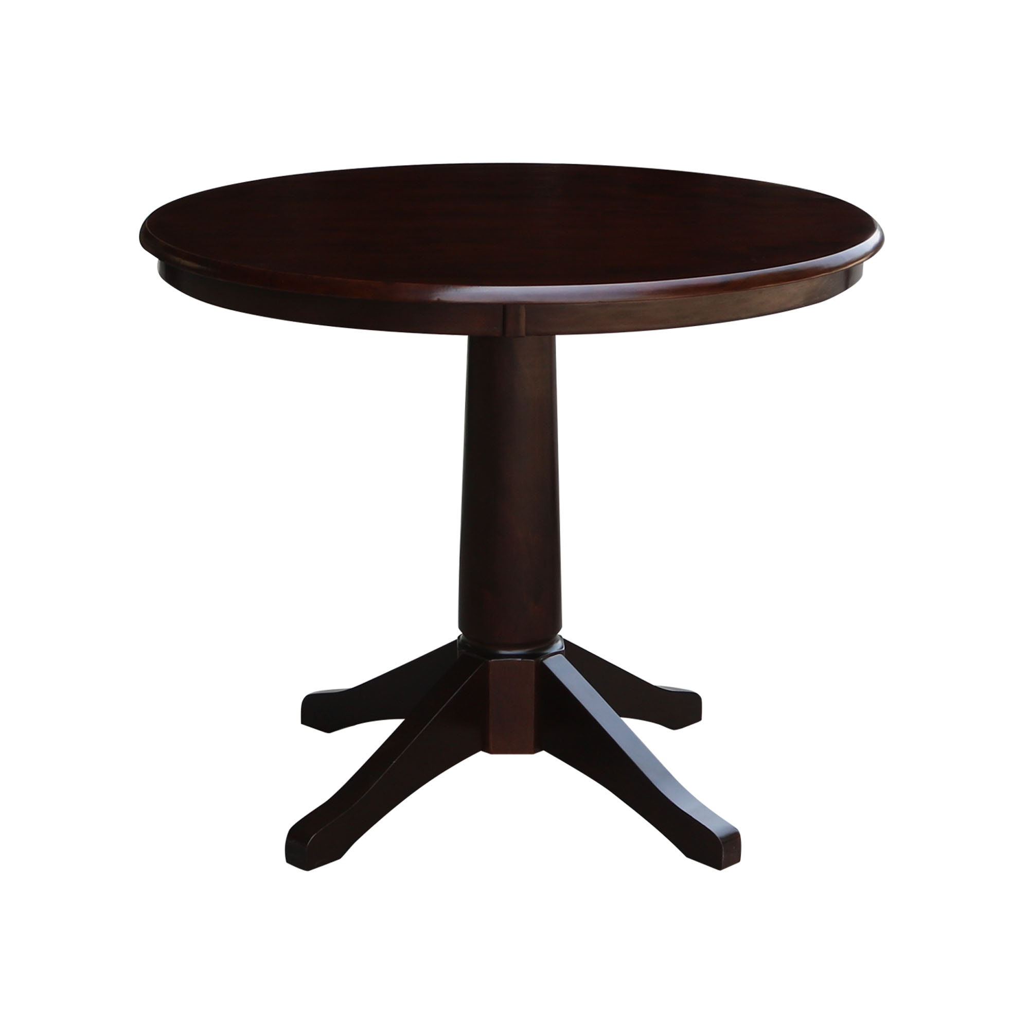 John Thomas Dining Room 36" Pedestal Table in Rich Mocha T1536RT/T15