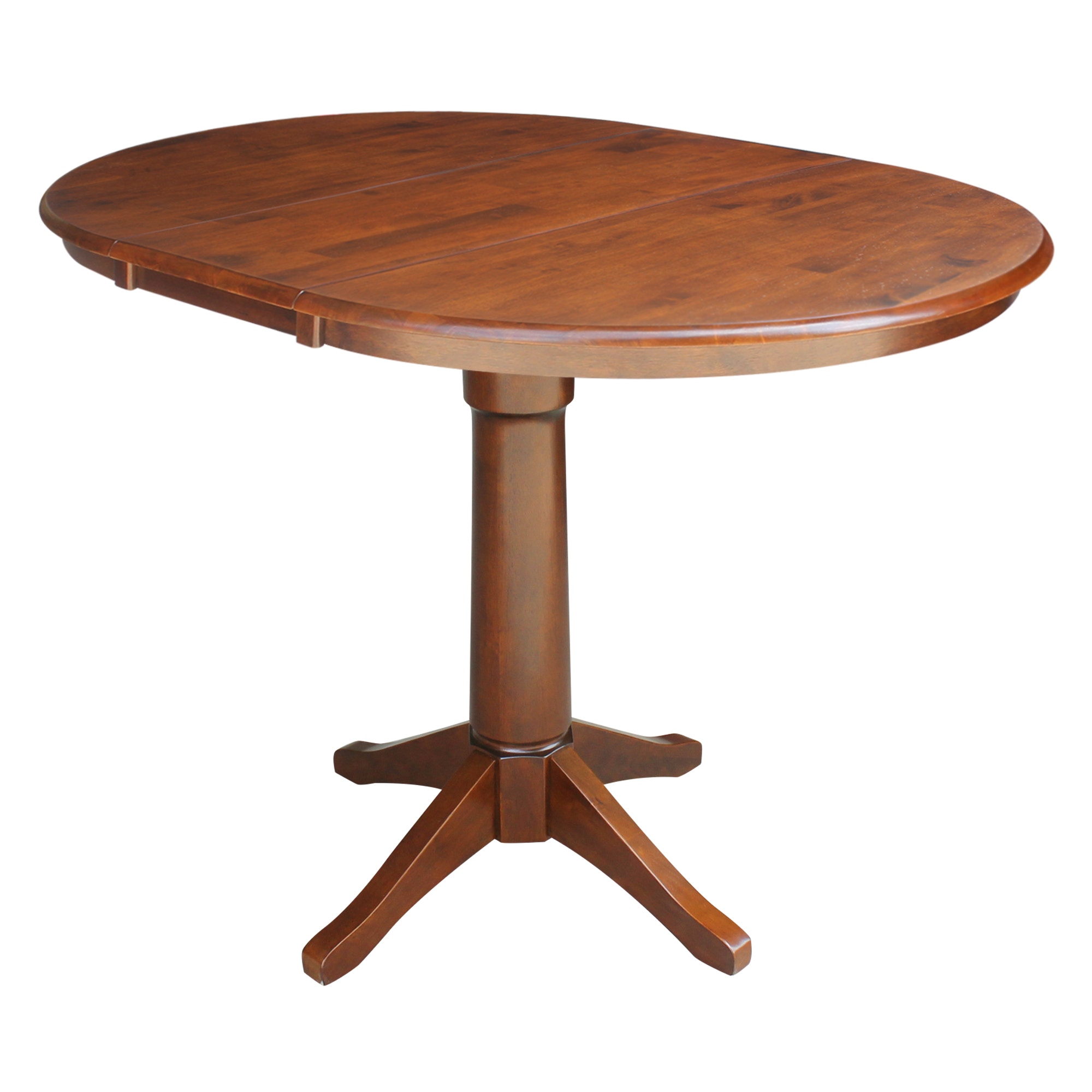  Round Extension Table in Espresso T581-36RXT/T58-27B/T58-6B