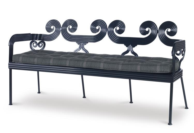 Century Furniture Outdoor Furniture Augustine Garden Bench Seat Pad AeD4141Pad Hickory