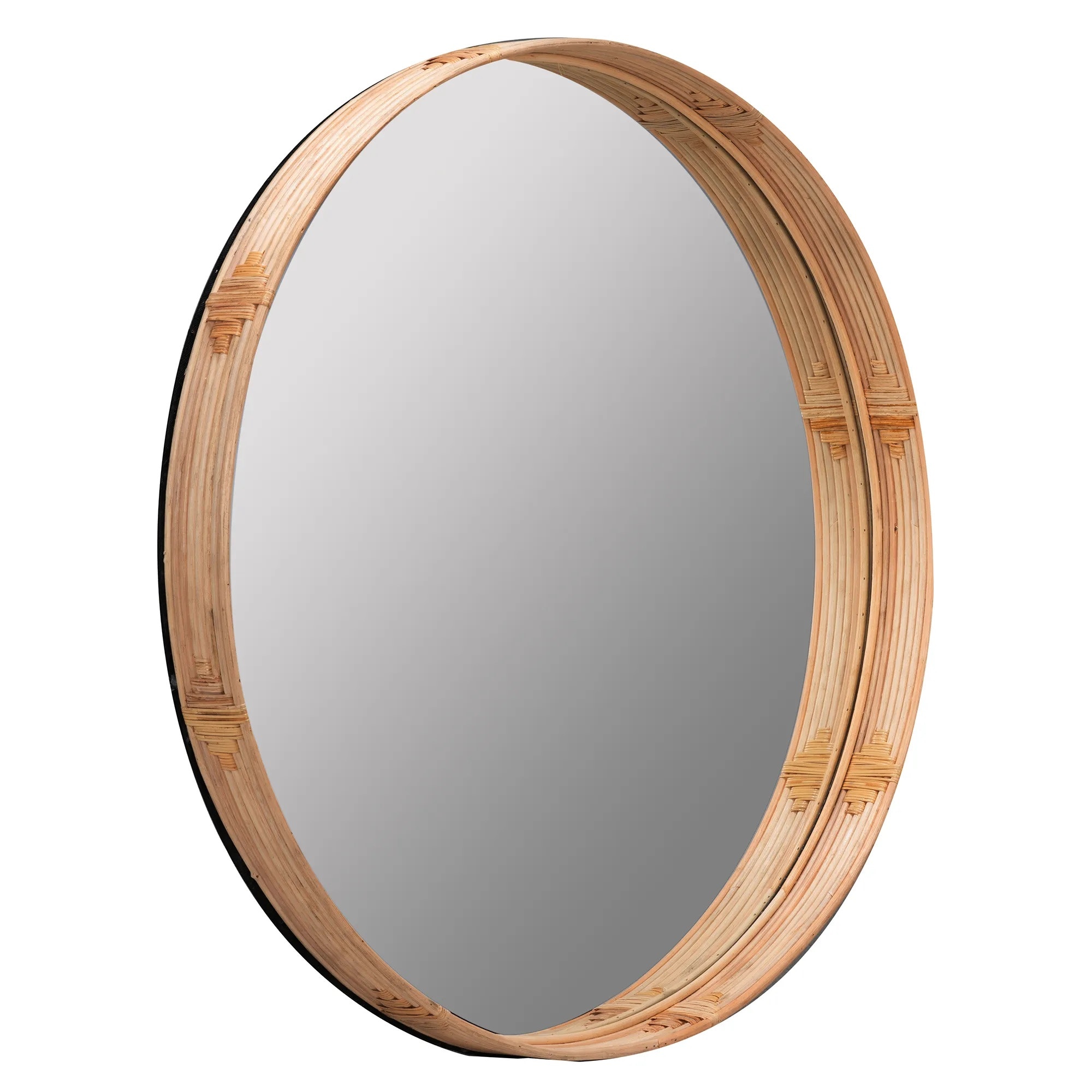 Cooper Classics Evan Natural Rattan Wall Mirror 41860