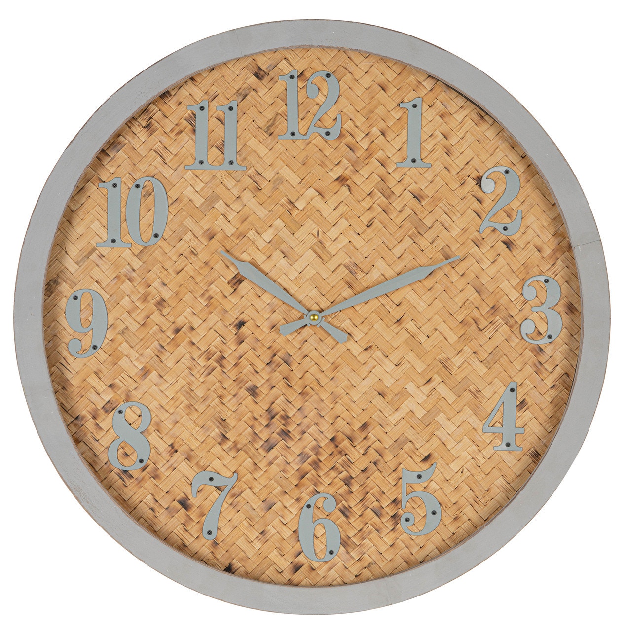 Cooper Classics Desra Grey Framed Wall Clock 41909