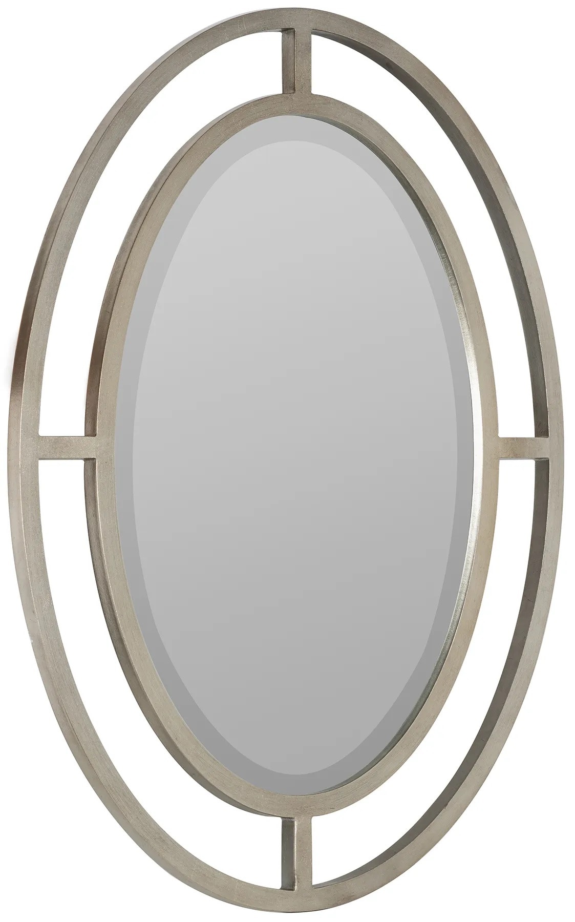 Cooper Classics Elle Silver Leaf Oval Wall Mirror 41955