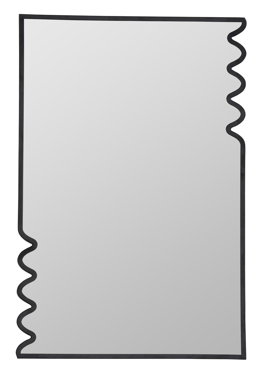 Cooper Classics Lacon Black Metal Wall Mirror 42513