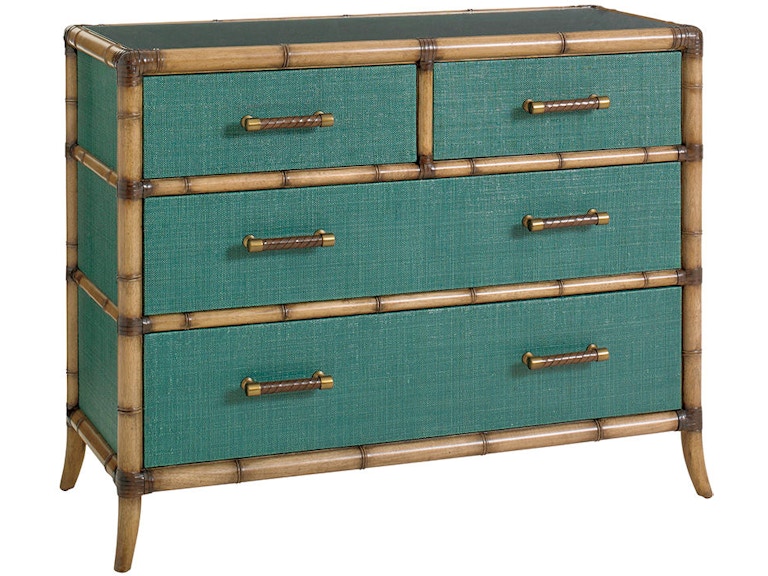 Tommy Bahama Home Bedroom Pacific Teal Chest 560-624 Woodbridge