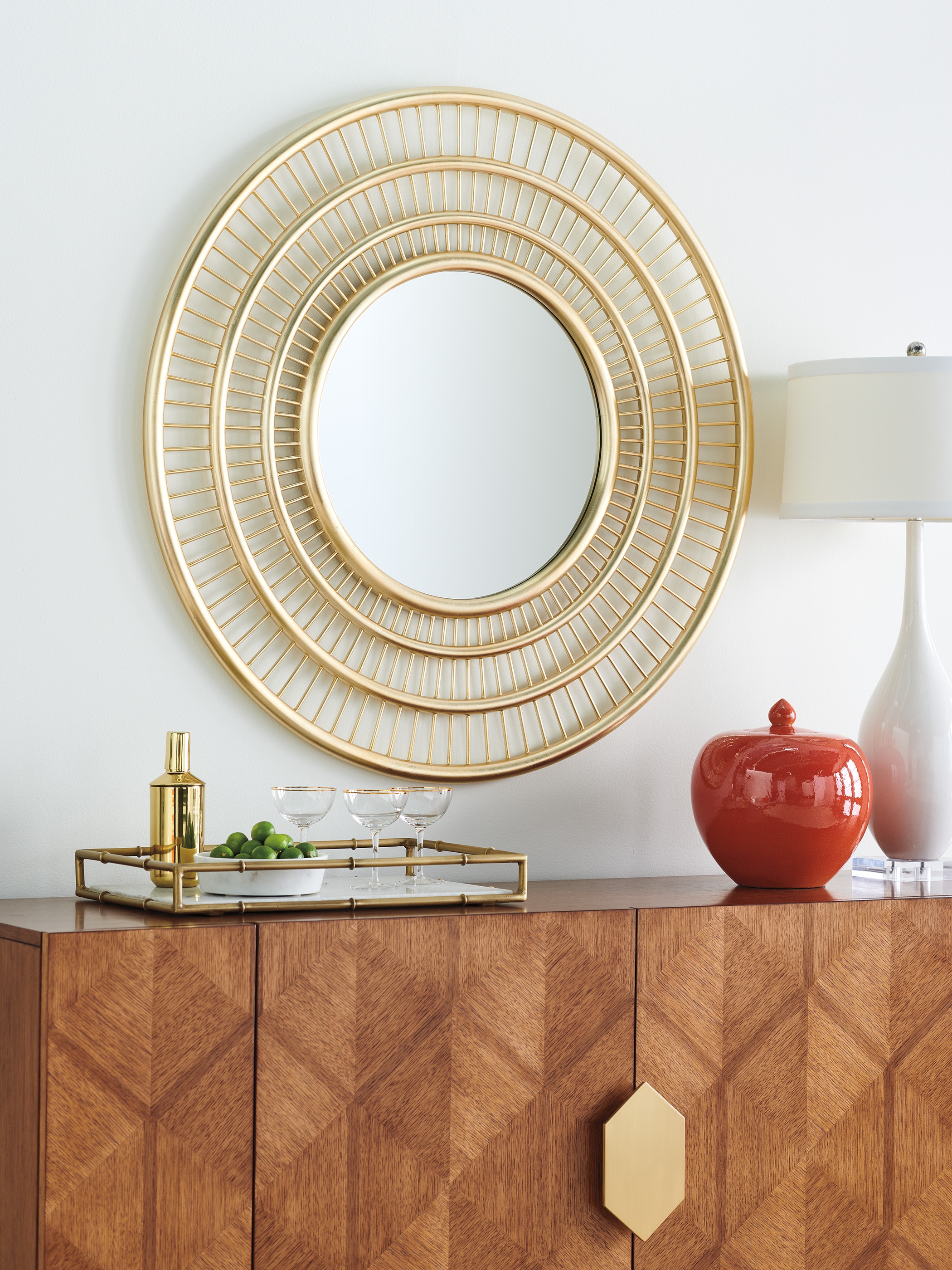 Tommy Bahama Home 575-201 Mirrors Ambrose Round Mirror
