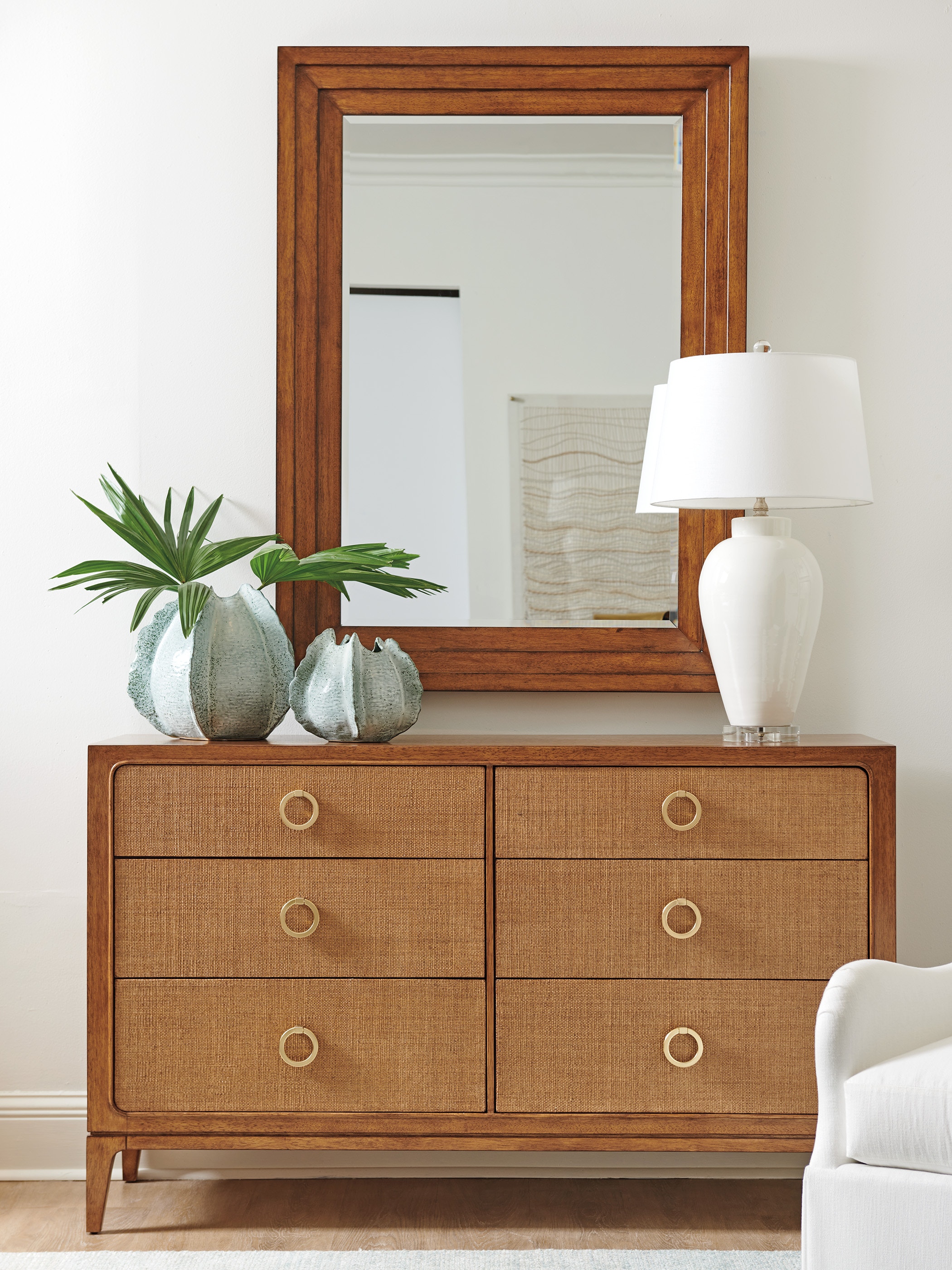 Tommy Bahama Home 575-206 Mirrors Keaton Rectangle Mirror