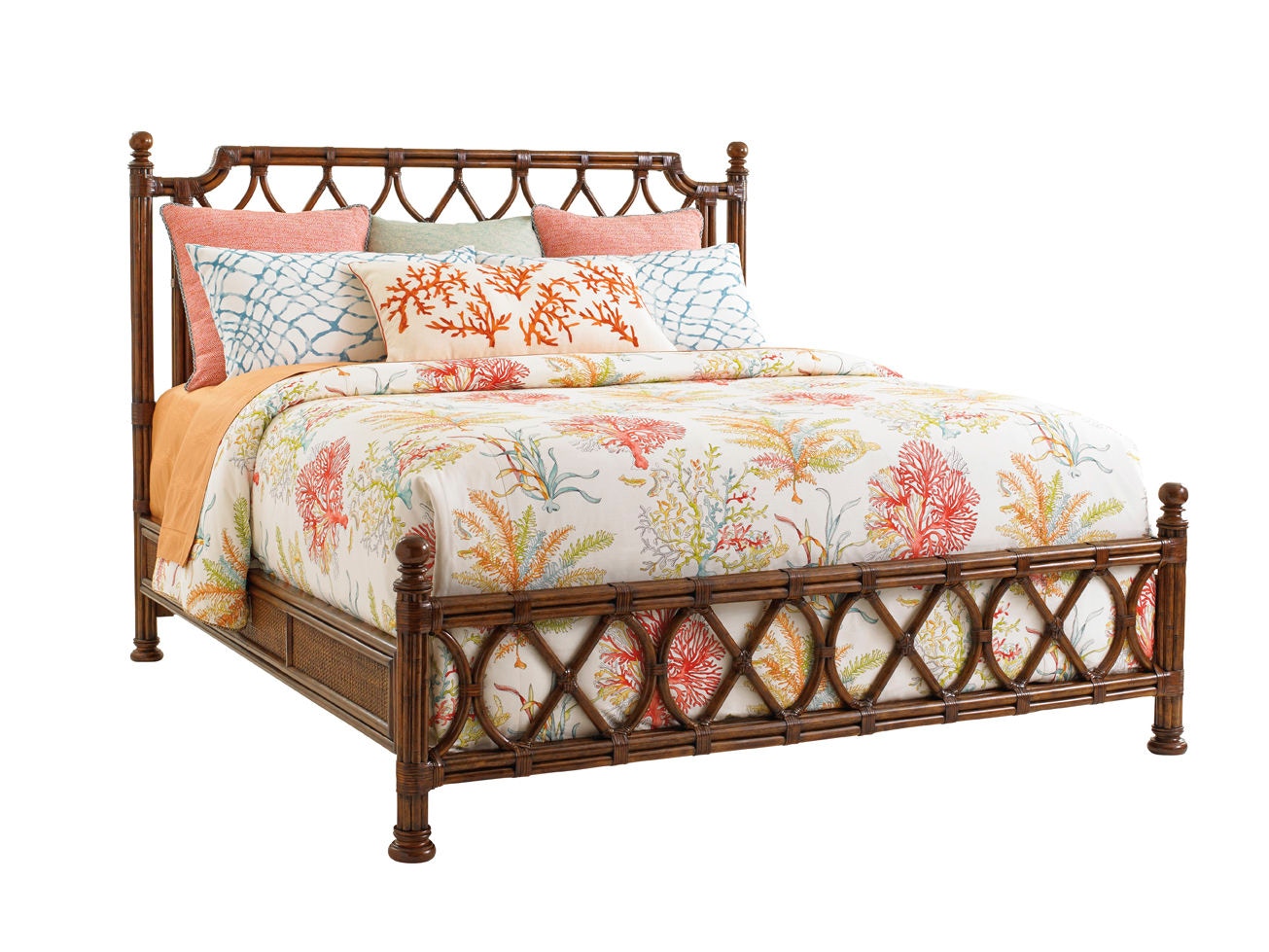 Rattan california king deals bed