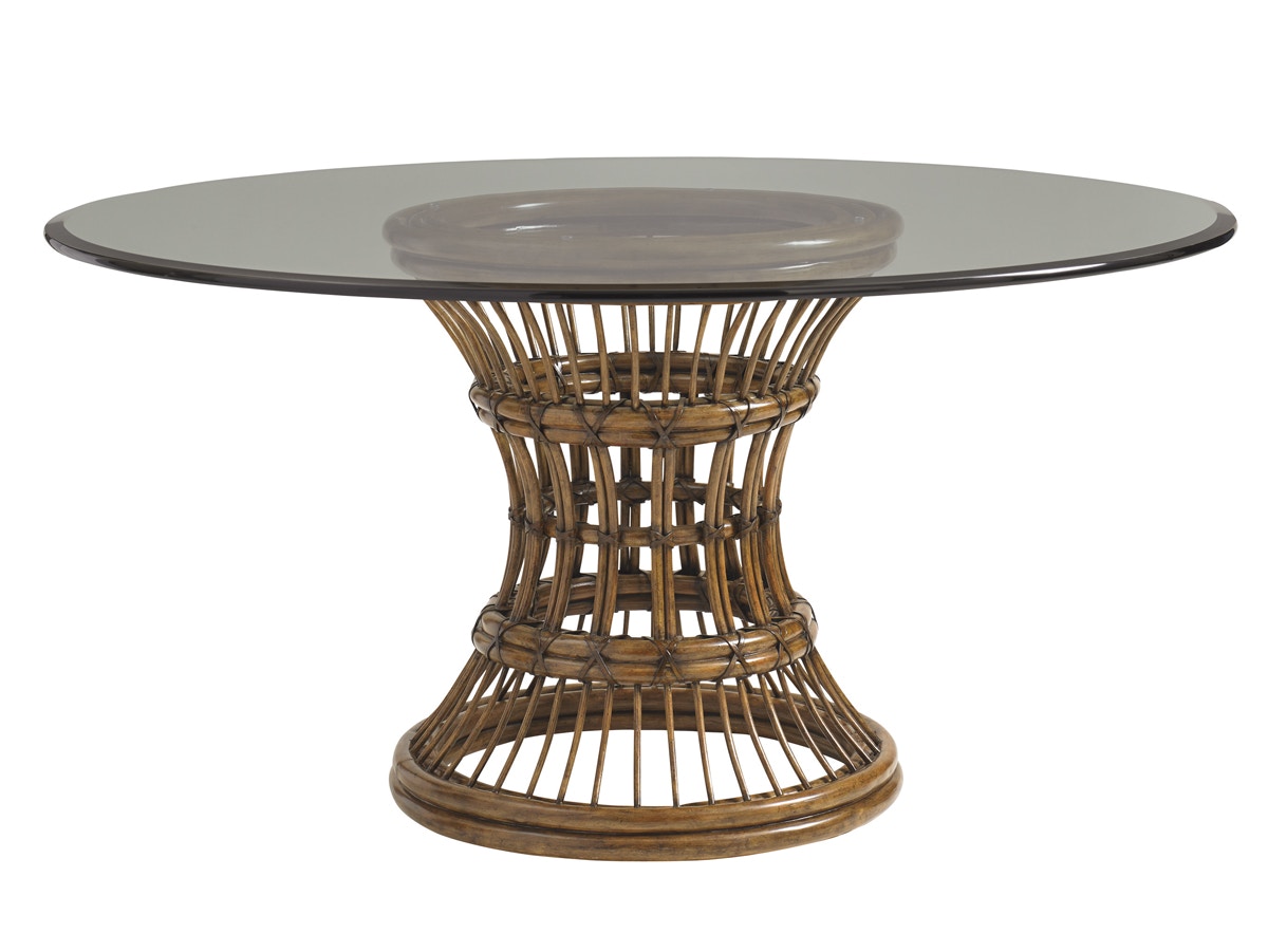 60 round glass online top dining table