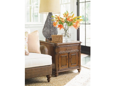 Tommy Bahama Home Living Room Mariner Storage End Table