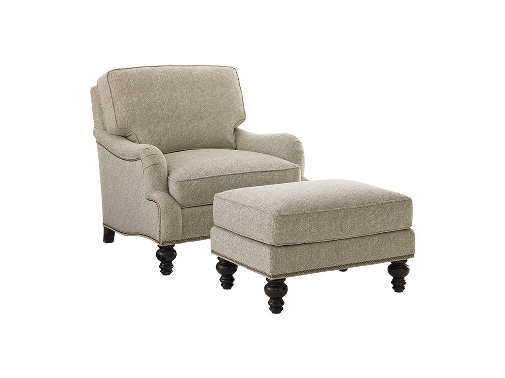 Coastal chair store with ottoman