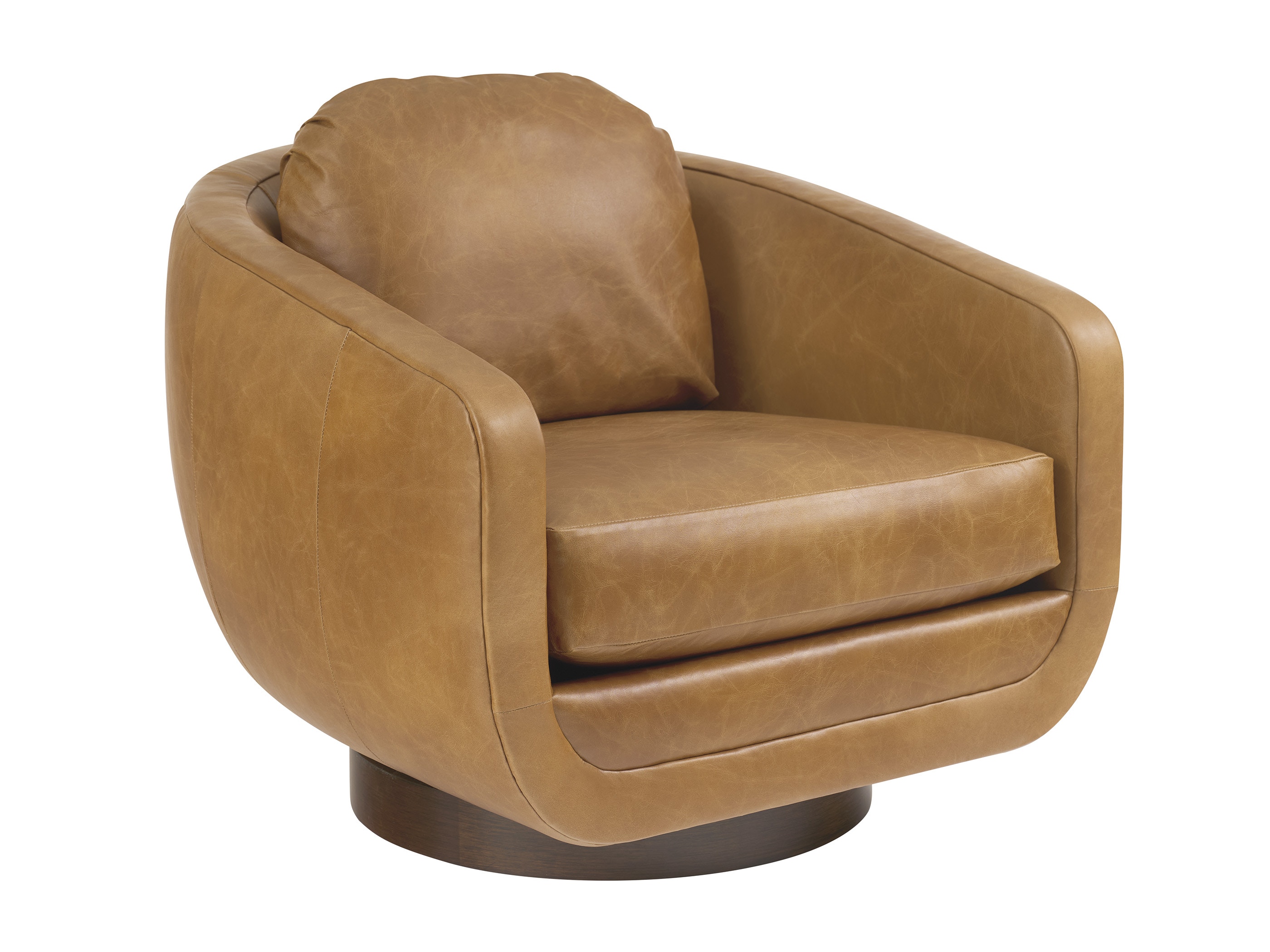  Carreta Leather Swivel Chair 