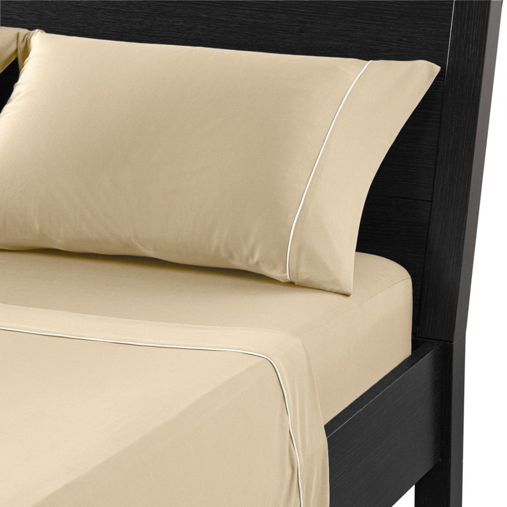 Bedgear Bedroom Dri-Tec Performance Pillowcase Sets - King - Champagne ...