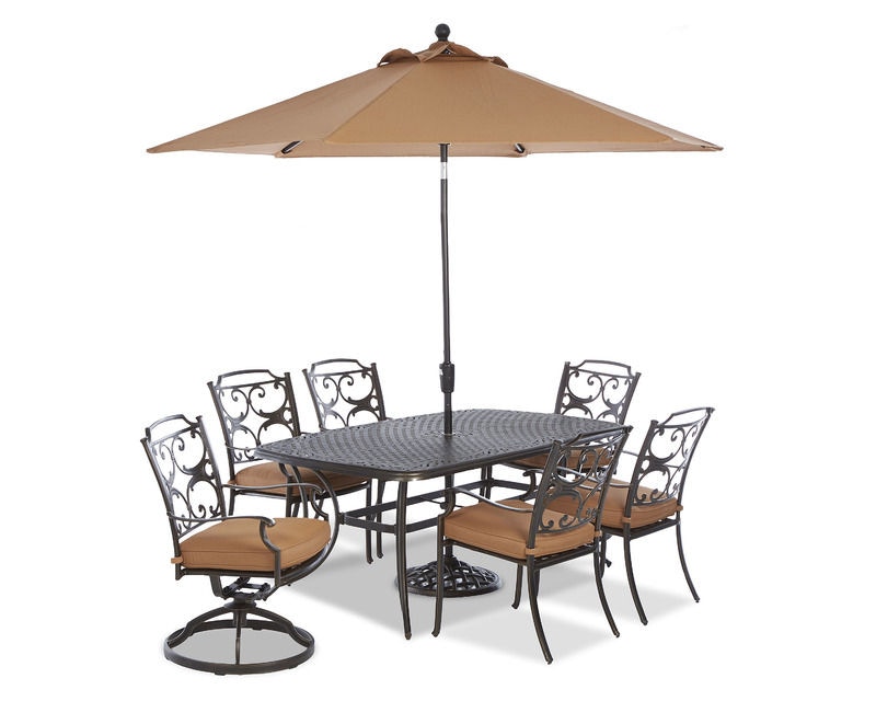 Klaussner Outdoor International Outdoor Patio Lowell Bay 9 Auto Tilt Market Umbrella W6003 Umb9