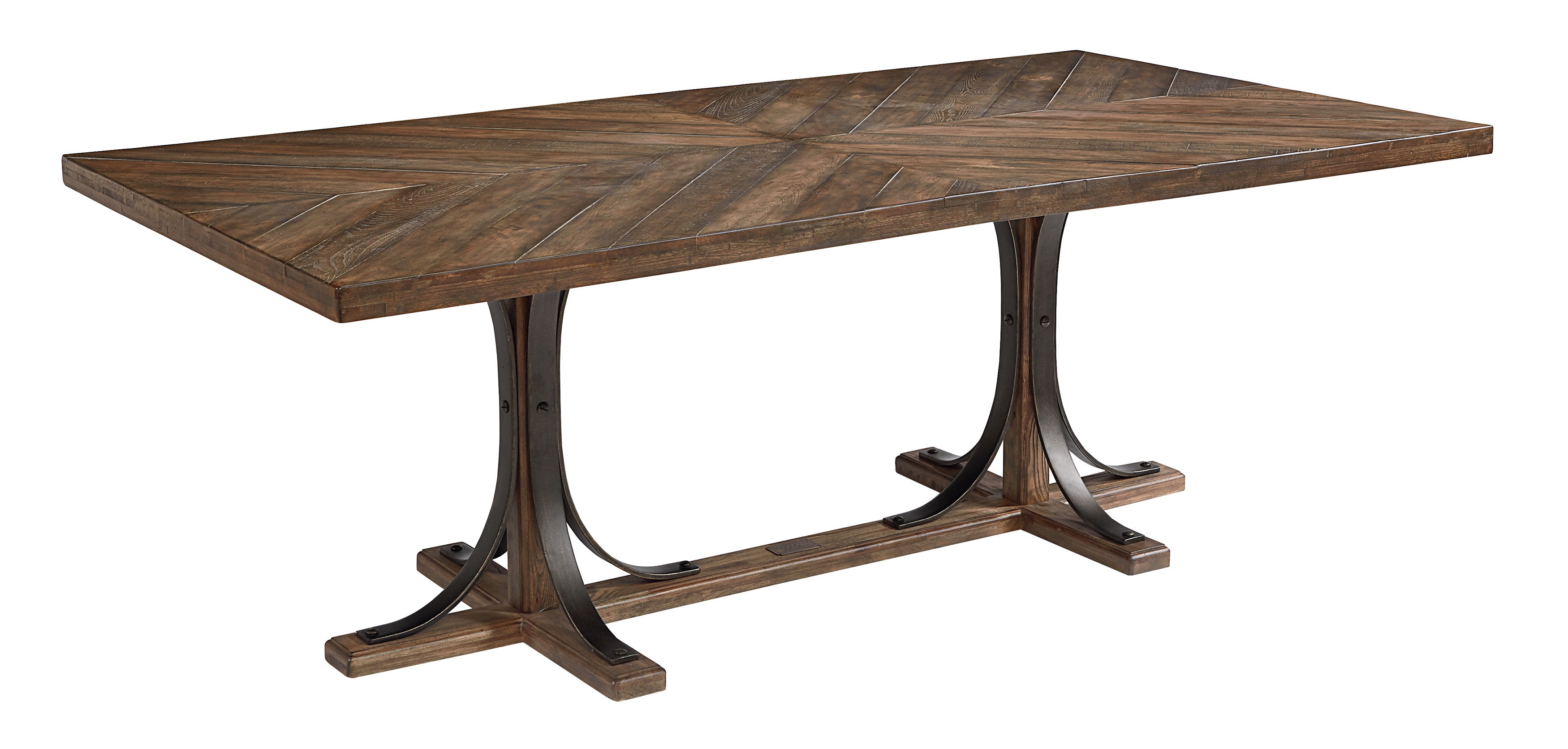 magnolia home furniture iron trestle dining room table